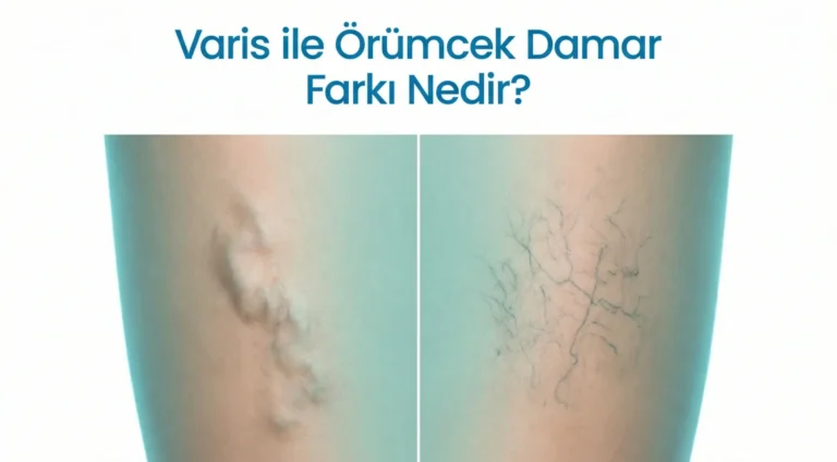 Varis ile örümcek damar arasındaki fark karşılaştırma görseli