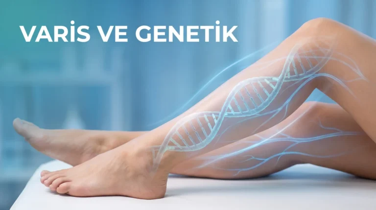 Varis ve genetik: DNA sarmalı ve sağlıklı bacak dolaşımı temalı görsel